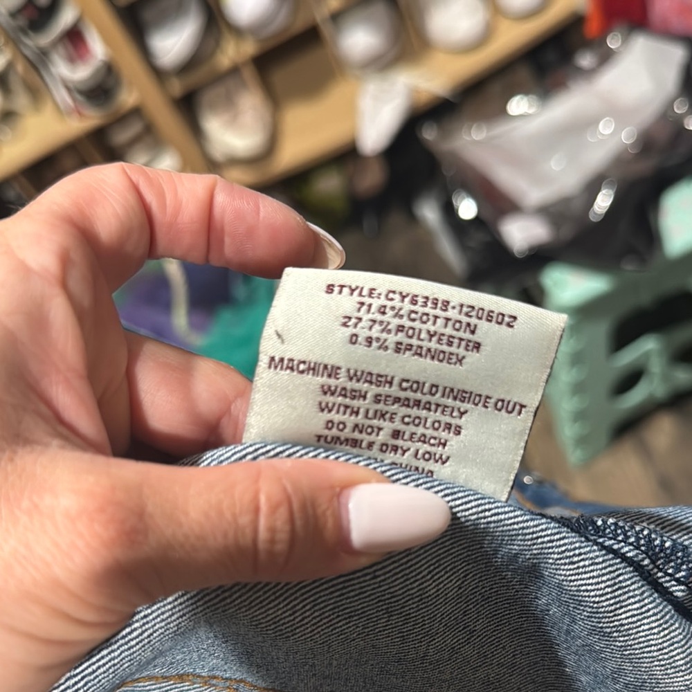 Francesca’s Women's Denim and Black faux leather  Jacket - Picture 9 of 9